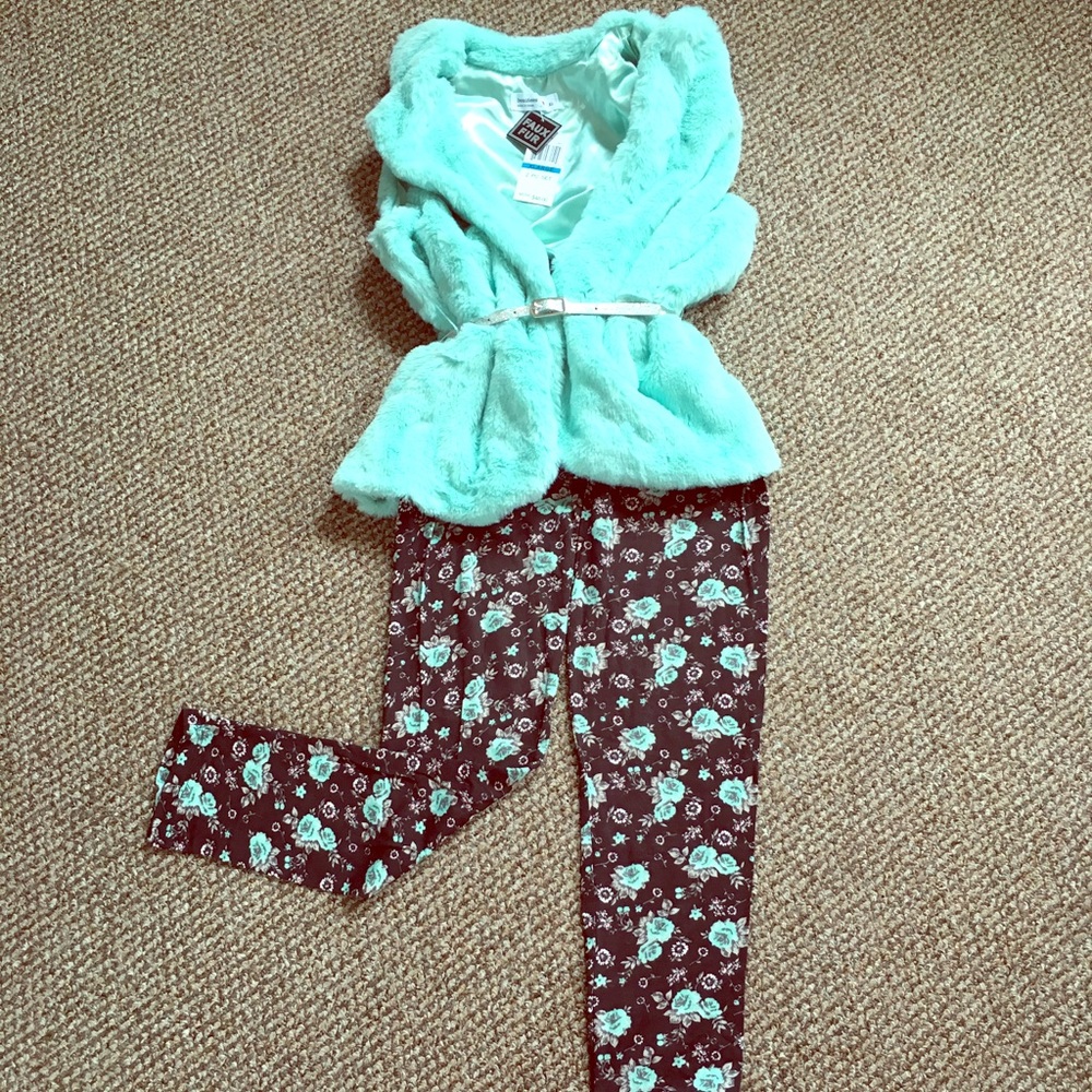 Beautees Big girl’s vest and leggings set